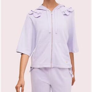 Kate Spade Scallop Ruffle Zip Light Purple